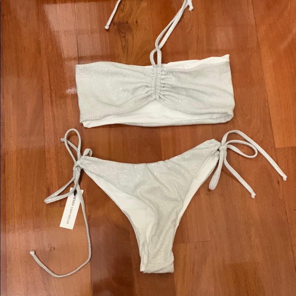 Messy swimwear sparkly bikini